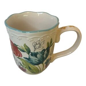 The Pioneer Woman Blooming Bouquet Ceramic Coffee Mug 17 Ounces